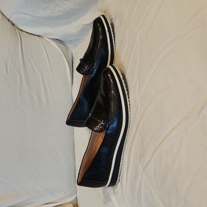 Black loafers size 8